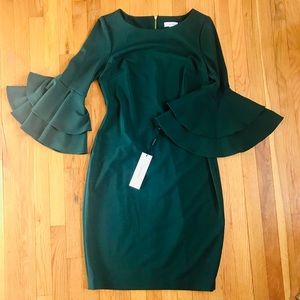 NWT Calvin Klein Bell Sleeve Dress Size 8